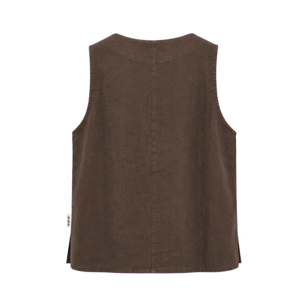Relaxed Linen Waistcoat - Image 4