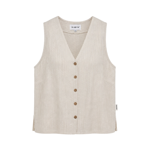 Relaxed Linen Waistcoat