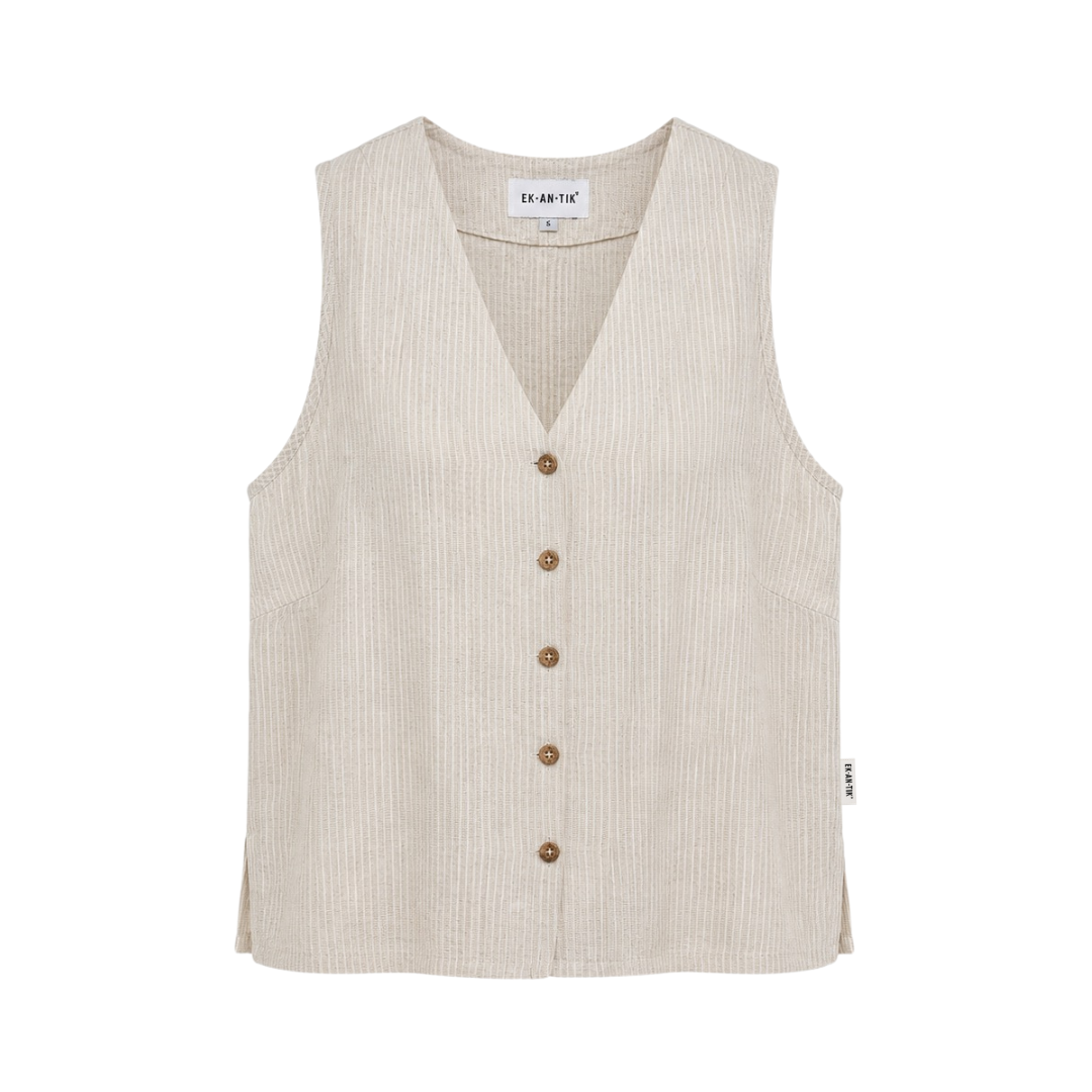 Relaxed Linen Waistcoat