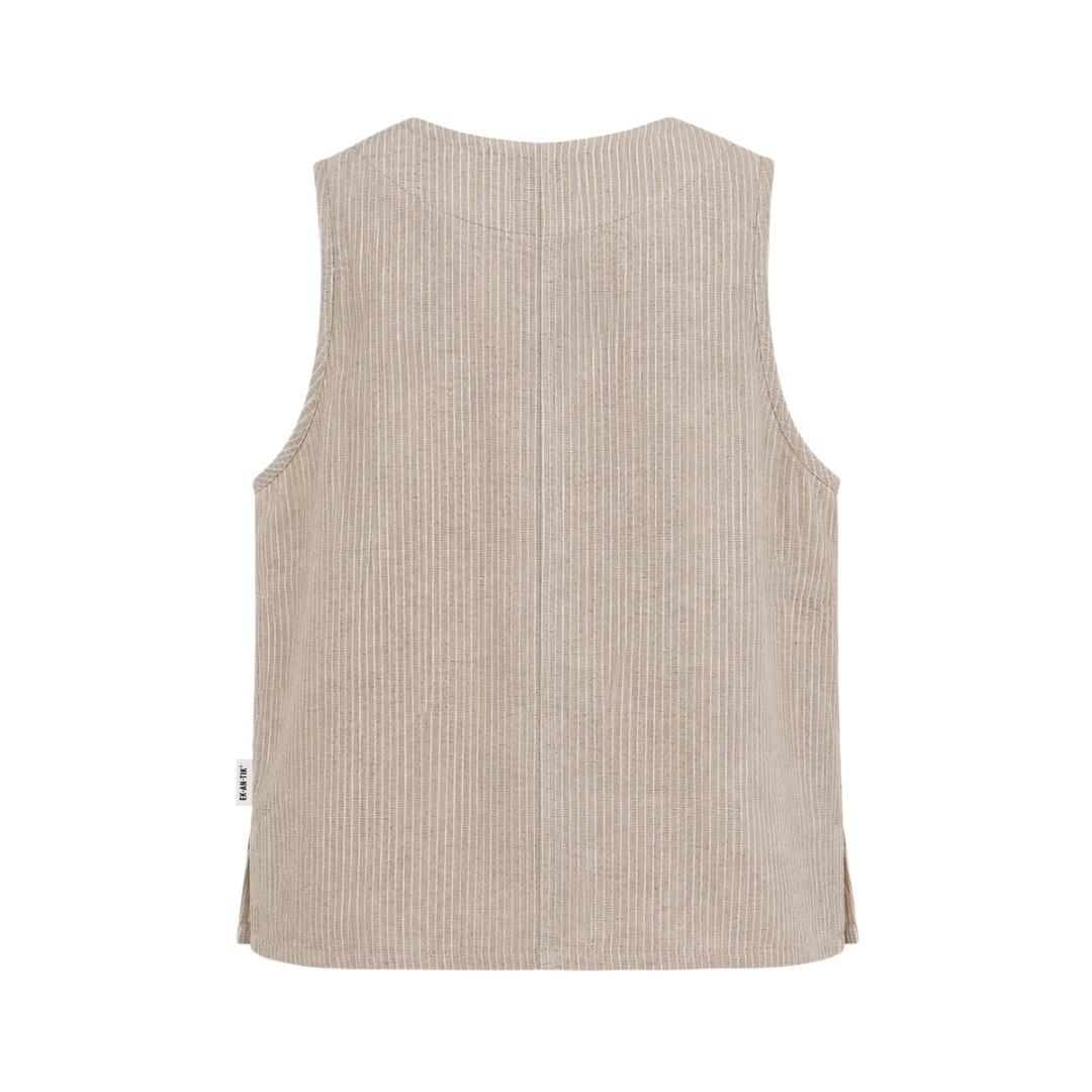 Relaxed Linen Waistcoat - Image 2