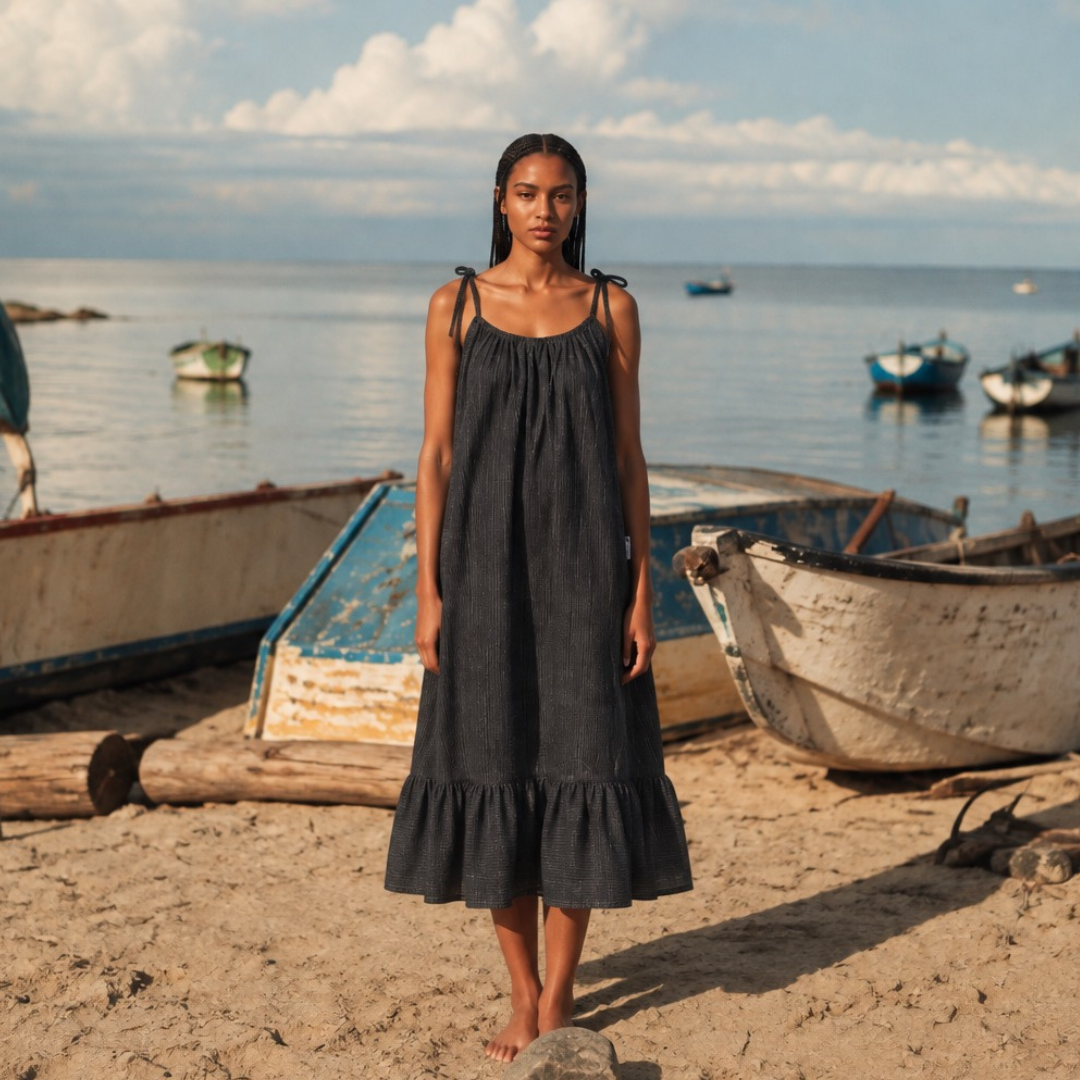 Mistari Tie Dress - Image 4